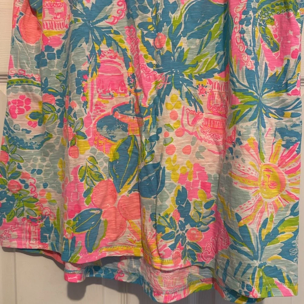 Lilly Pulitzer Florida t shirt size medium waist measures - Picture 3 of 6